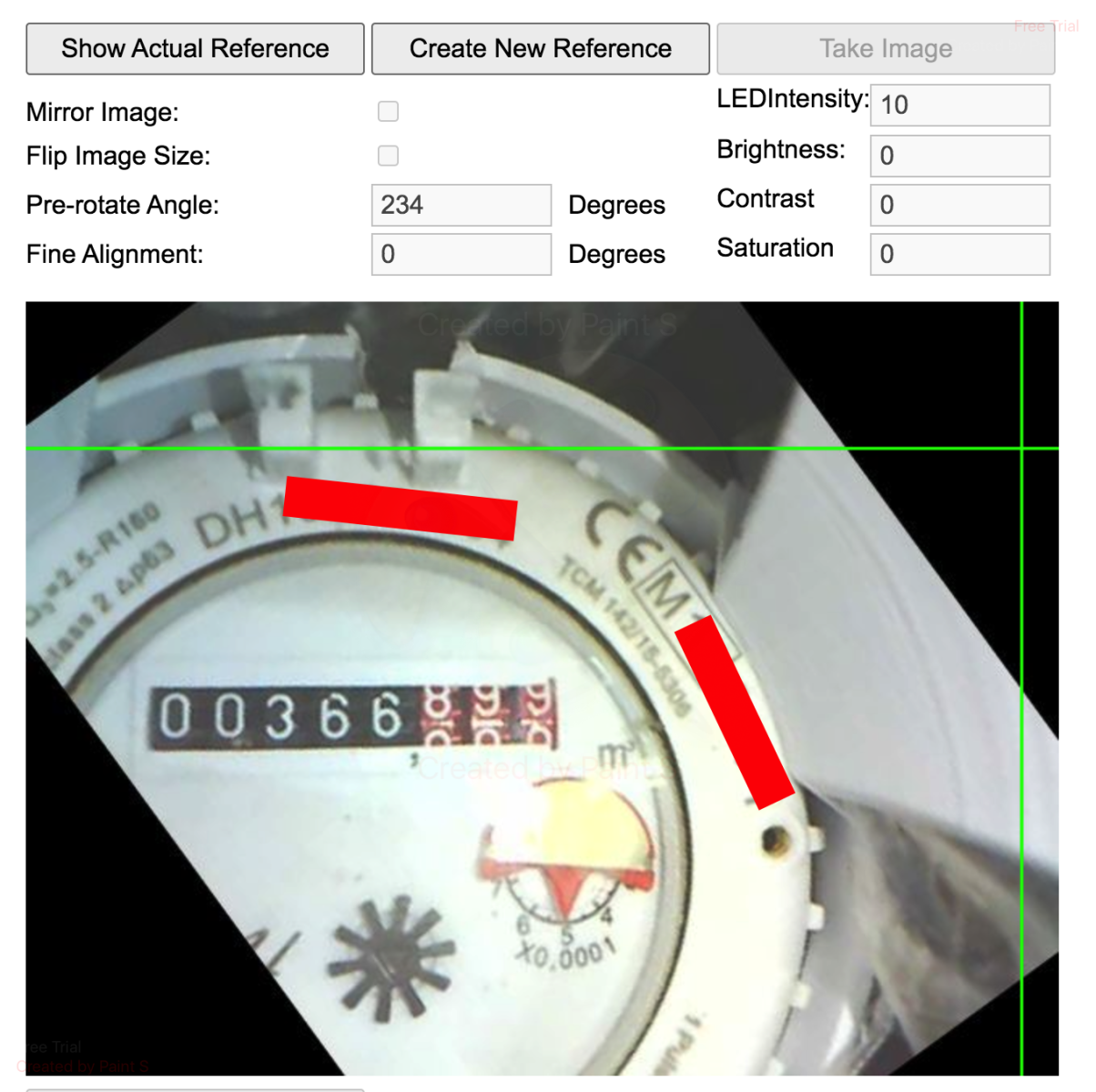 ESP32-CAM - Watermeter - Step 2 Set image reference 2